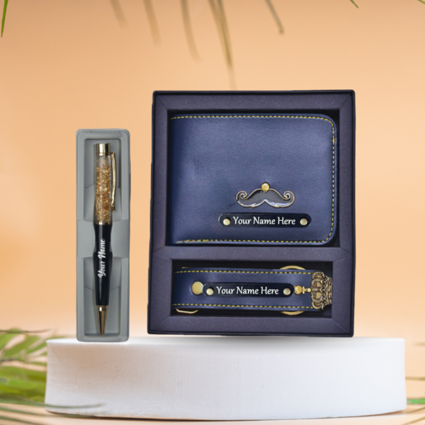 Customised Wallet, Keychain & Pen Combo